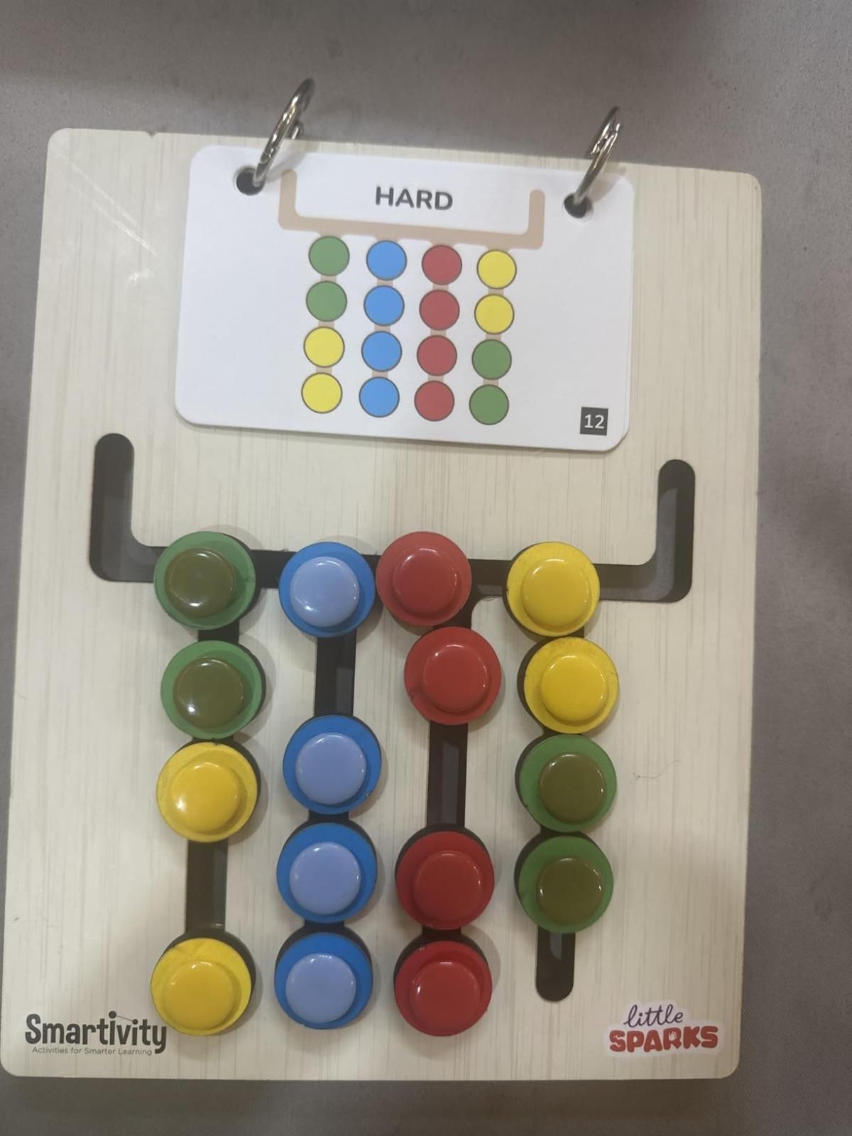 Colour Coder - Kids Montessori Slide Puzzle Game Color & Pattern Matching Learning Toys for Kids