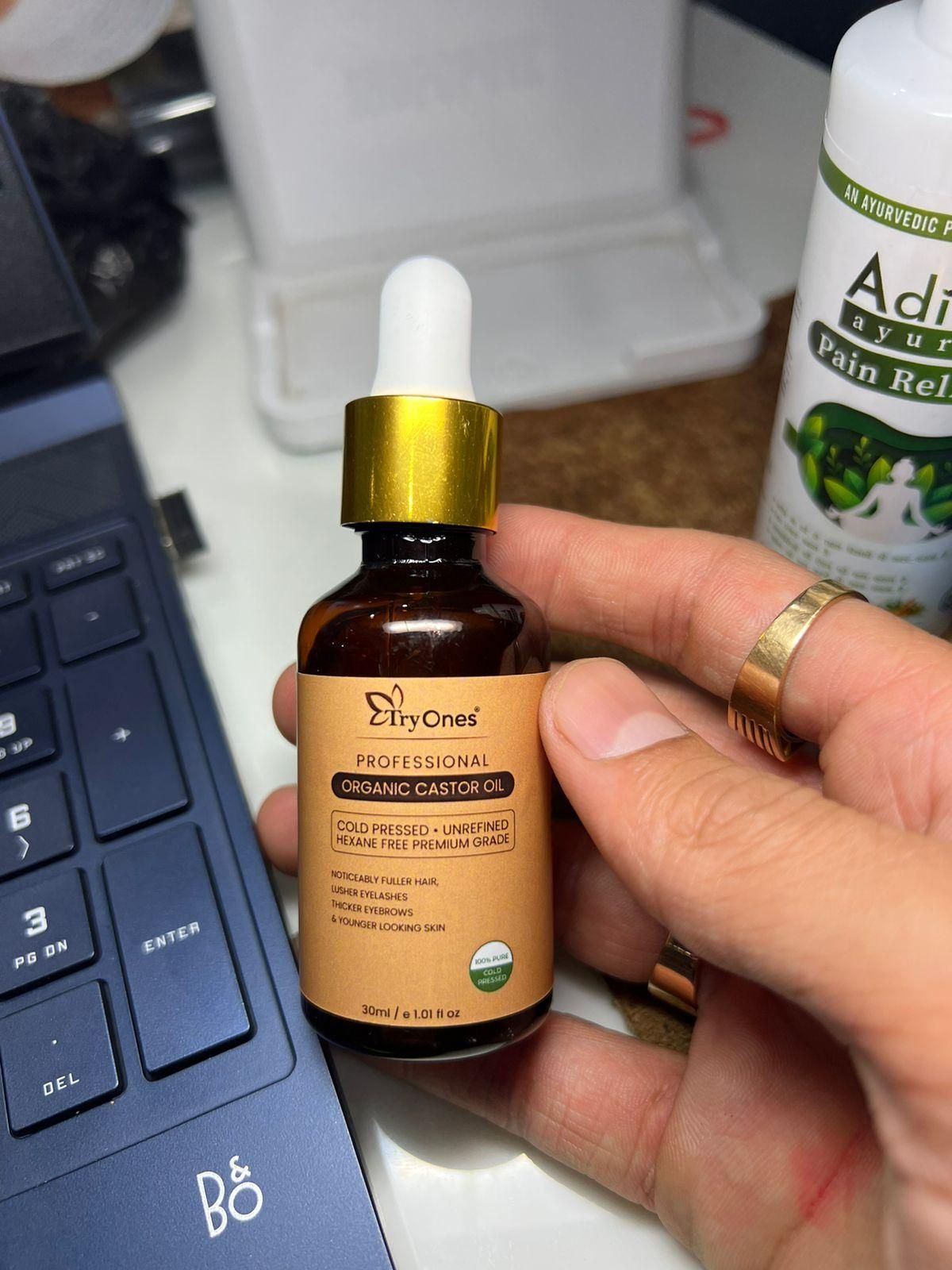Tryones Organic Castor Oil 30ml - Nourish Your Beauty Naturally (Pack of 2)