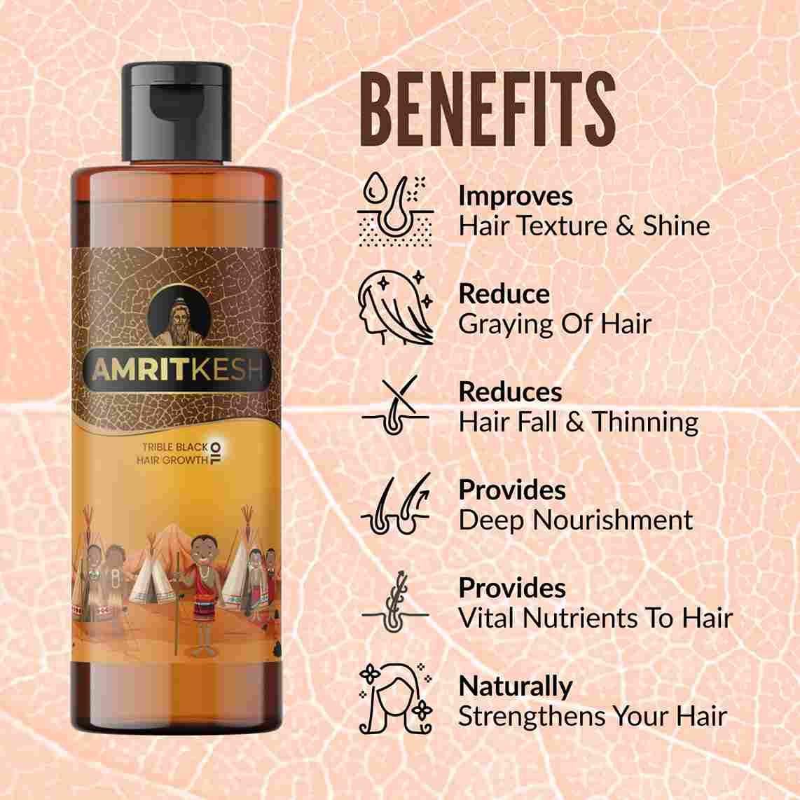 Amritkesh Tribal Black Hair Growth Oil 100ml