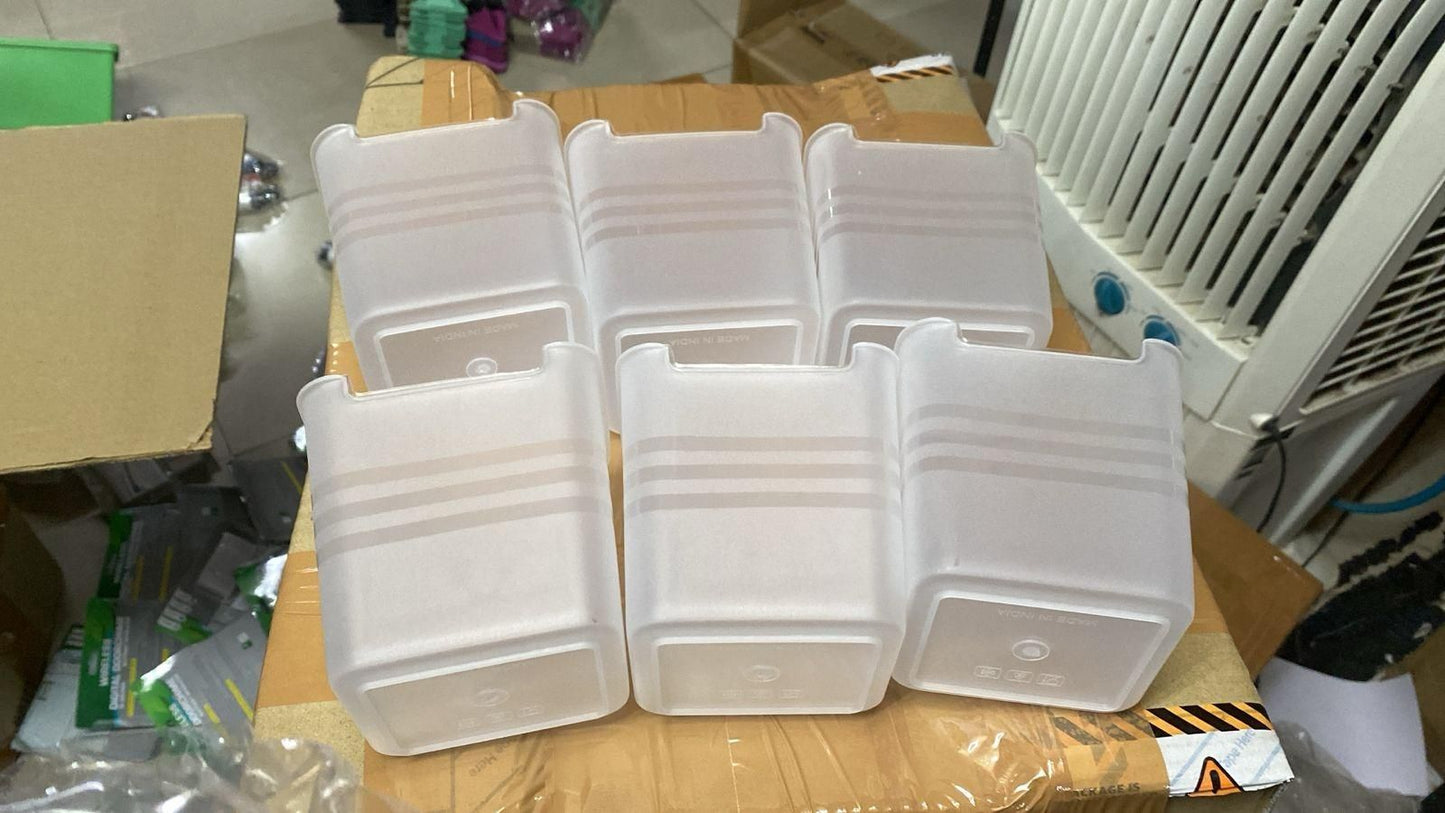 Space -Saving Set of 6 Fridge Door Storage Boxes