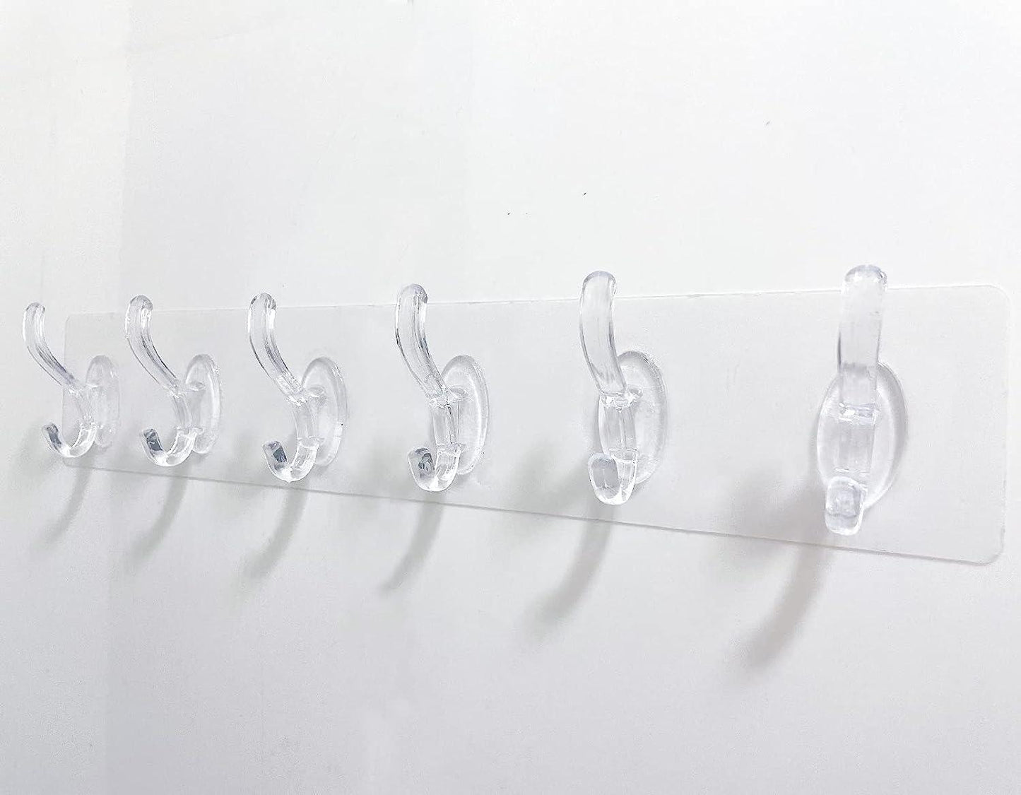 Adhesive Wall Hook for Hanging Coat Hat Towel Purse Door Hanger (Piece of 6)