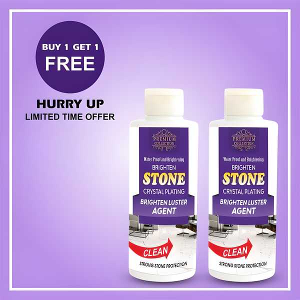 Stone Crystal Plating Luster Agent For Granite Floor Cleaner Liquid, 100ml (Pack of 2)