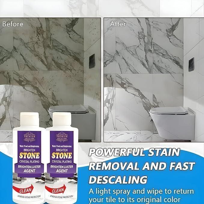 Stone Crystal Plating Agent For Floor Cleaner Liquid, 200ml (Buy 1 Get 1 Free)