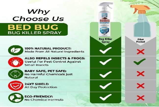 Bedbug killer spray Non-Toxic Pack of 2 (250 ml )