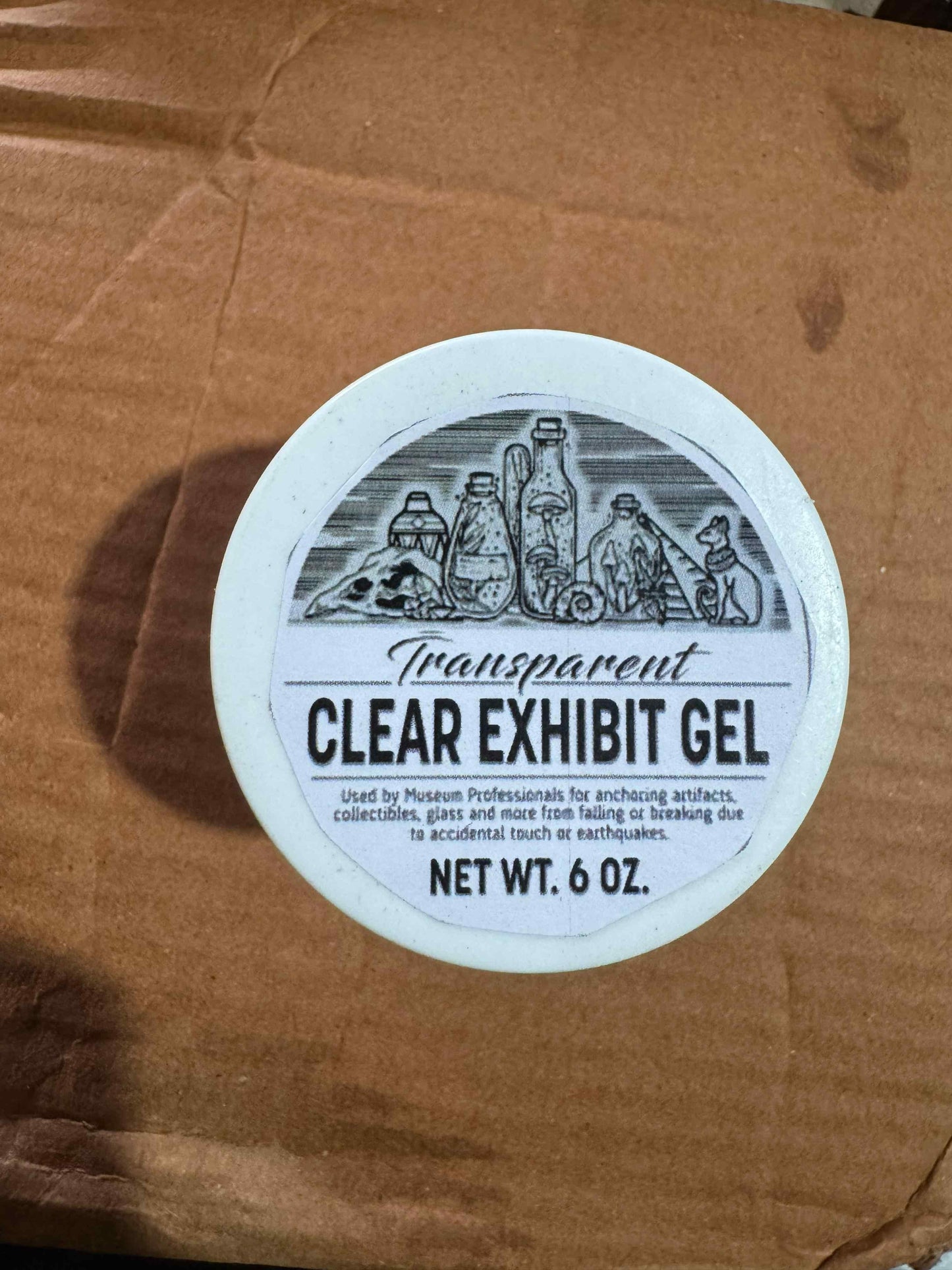 6oz Removable Clear Exhibit Wax Gel