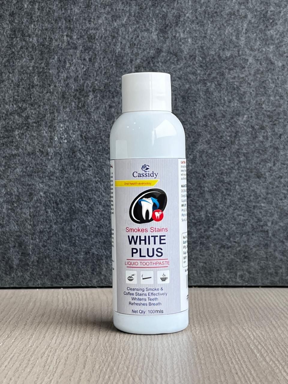 Cassidy Smokes Stains White Plus Liquid Toothpaste 100ml Pack of 1