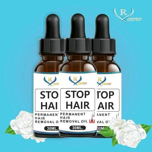 VR Group Stop Hair Permanent Hair Removal Oil (Pack of 3 )