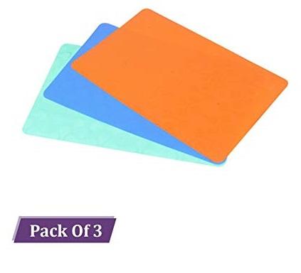 Fridge Mat- PVC Solid Fridge Mats(Pack of 3)