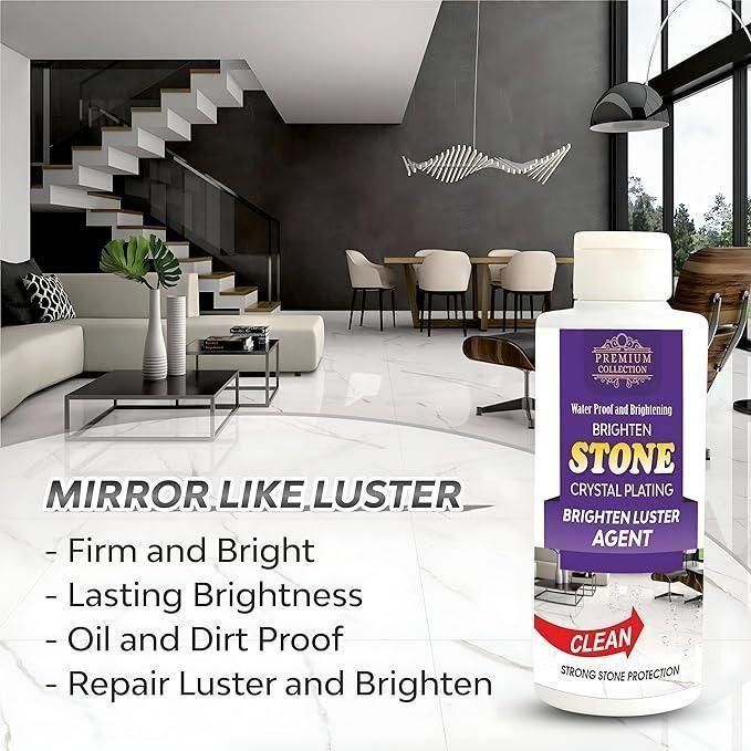 Stone Crystal Plating Agent For Floor Cleaner Liquid, 200ml (Buy 1 Get 1 Free)