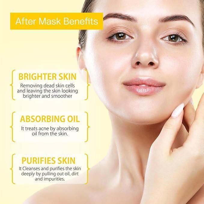 Ubtan Algae Peel Off Mask For Remove Tan & Cleanse Deeply (90g) | Defeat Blackheads & Whiteheads | Face Mask for Glowing Skin (Pack of 3)