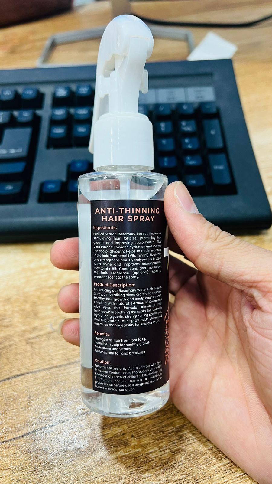 Glam Anti-Thinning Hair Spray - Volumizing Day Spray 100ml (Pack of 2)