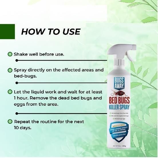Bedbug killer spray Non-Toxic Pack of 2 (250 ml )