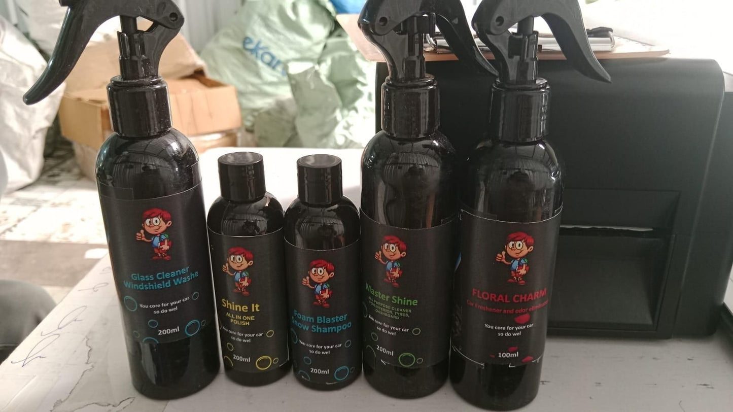 Complete Car Care Kit 200ml Each