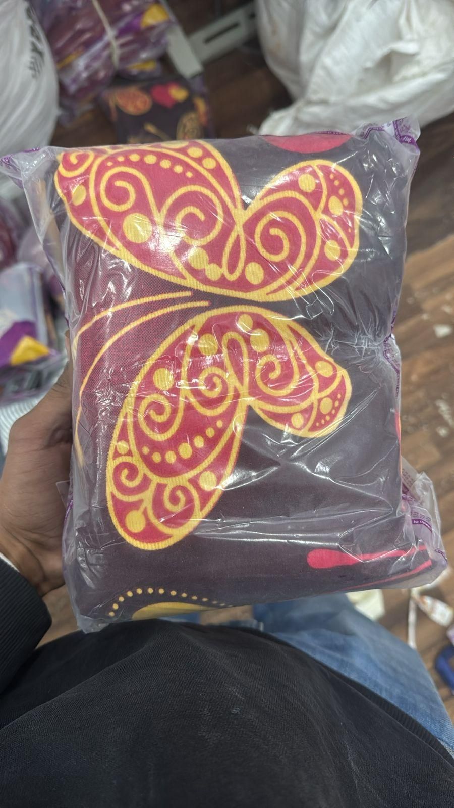 Round Elastic Fitted Double Bed Bedsheet