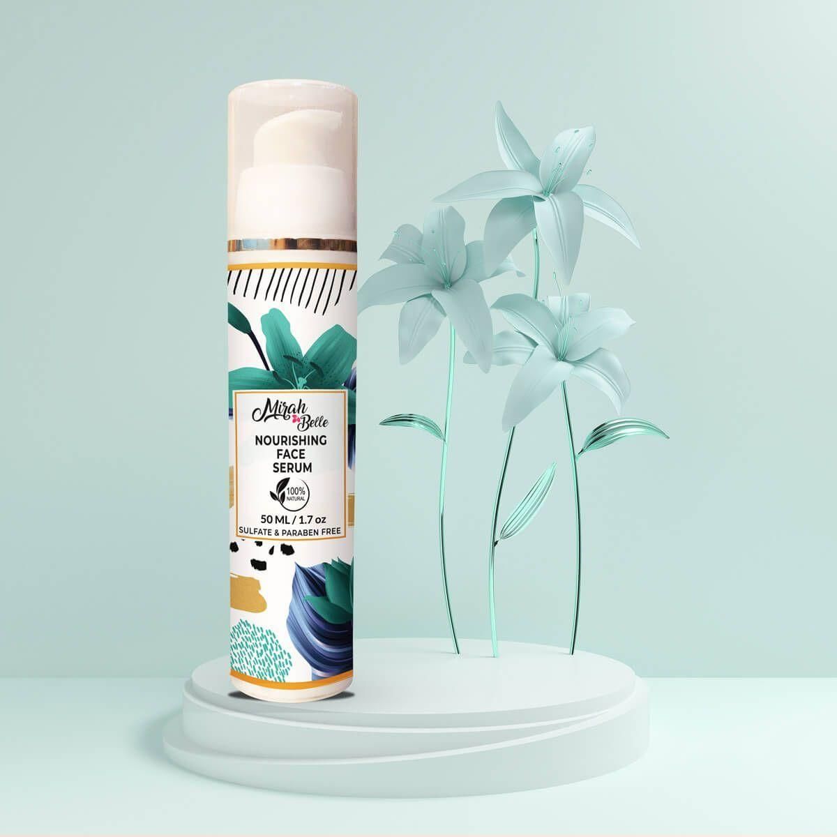 Mirah Belle Naturals Rose, Aloe Vera, Cucumber Nourishing Face Serum