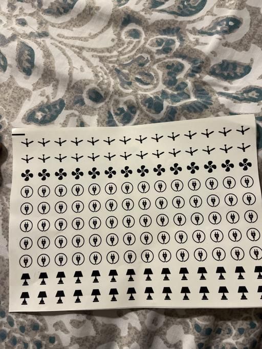 Transparent Black and White Switch ID Sticker (Pack of 1)
