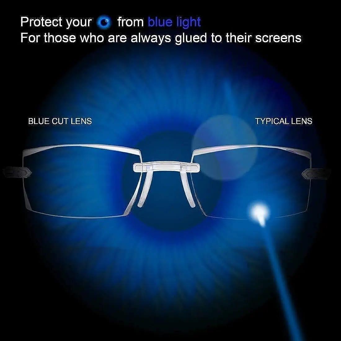 Anti-blue Progressive Far And Near Dual-Use Reading Glasses
