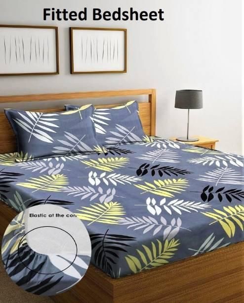 Round Elastic Fitted Double Bed Bedsheet