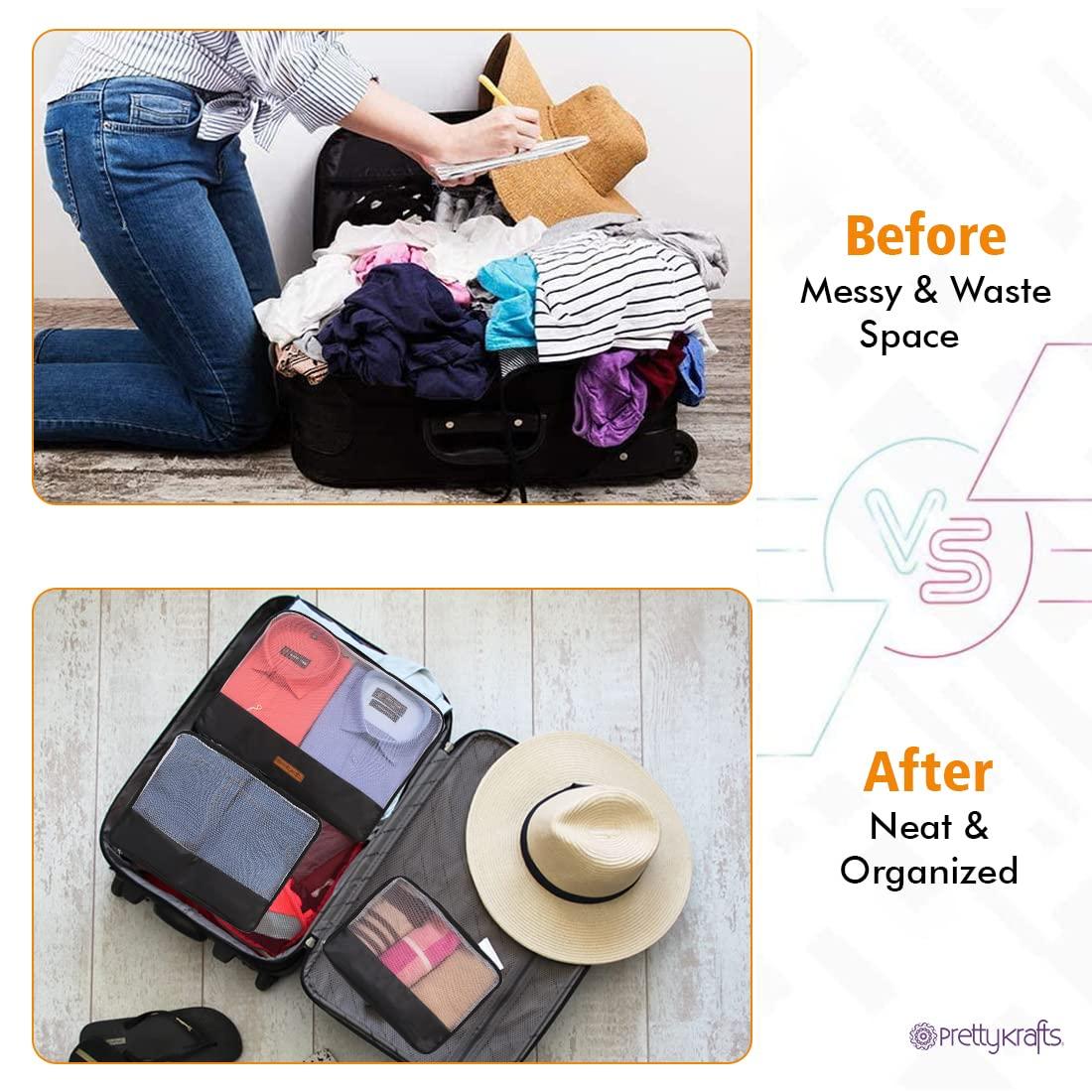 Packing Cubes Travel Accessories Covers Pouch Bag Suitcase Set of 3