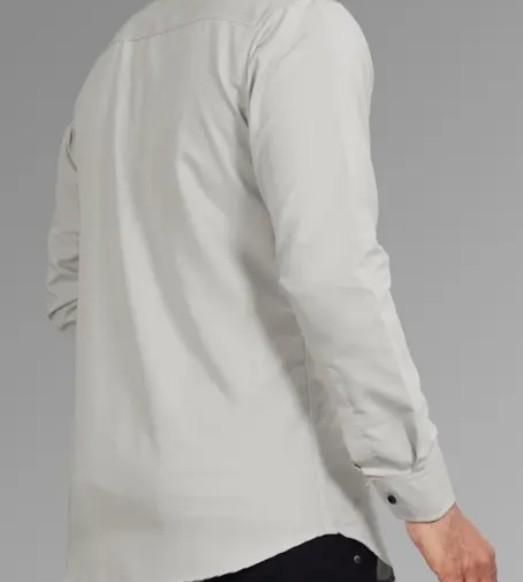Men's Solid Satin Stylish Casual Shirt Grey