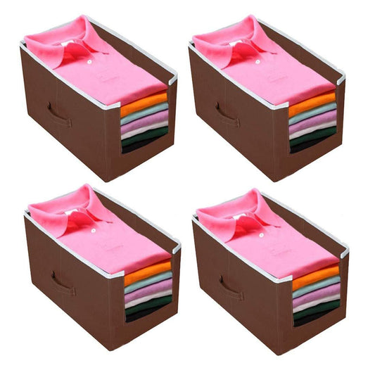 Closet Organizer-Foldable Shirts and Clothing Organizer Stackers(Pack of 4)