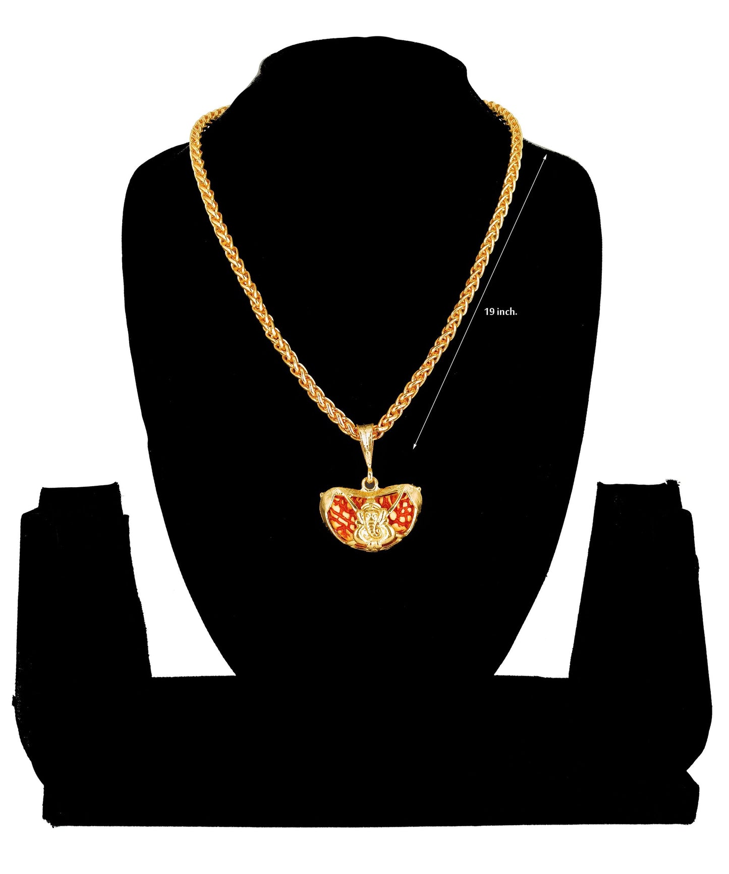 Luxurious Men's Gold Plated Pendant With Chain Vol 1