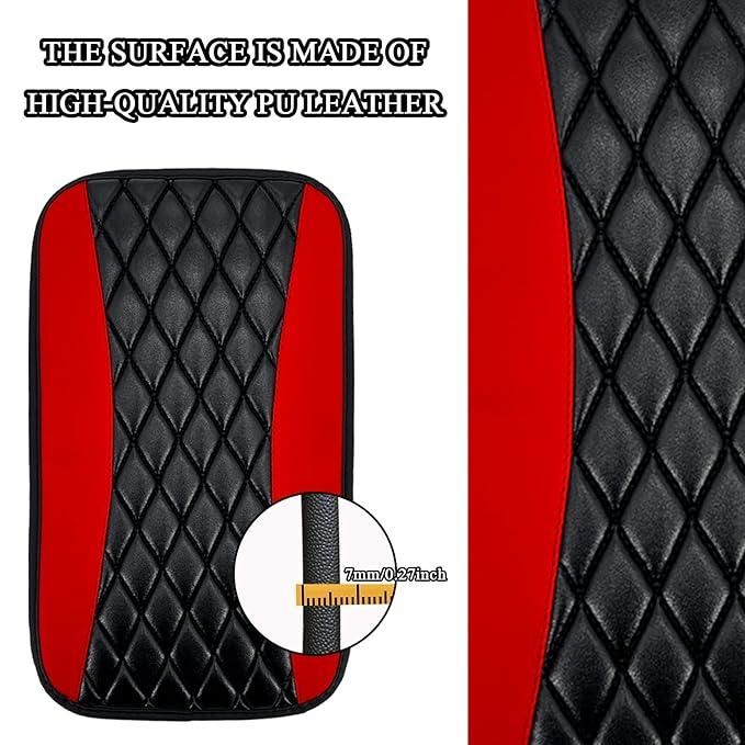 Leather Waterproof Armrest Seat Box Cover Pad Protector(Pack Of 1)