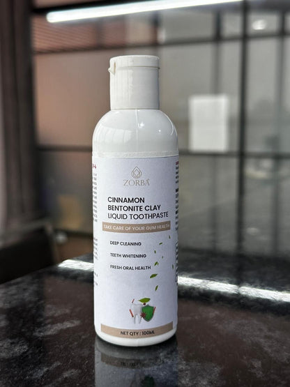 Cinnamon Bentonite Clay Liquid Toothpaste 200 ml Pack of 2
