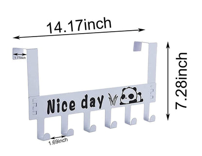 Hook Hanger-6 Hooks Hanger Over The Door Hook Hanger