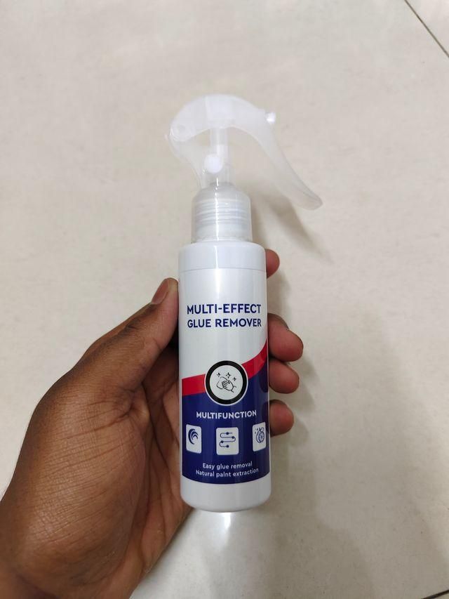 Fezora Multipurpose Sticker Adhesive Glue Remover Spray, Sticker Lifter Stain Remover Adhesive Cleaner All Purpose Effective Adhesive Remover Liquid for Glass, Metal, Wall 150 ml