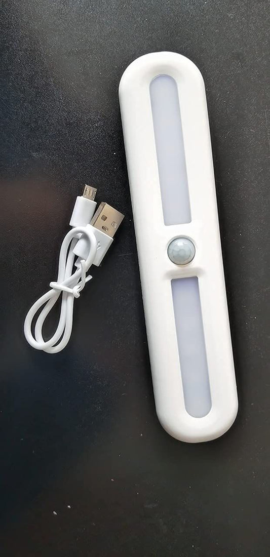 Wireless Induction lamp with Charging Cable in Charging Slot on Light Sensor and Rechargeable Sensor LED Lights