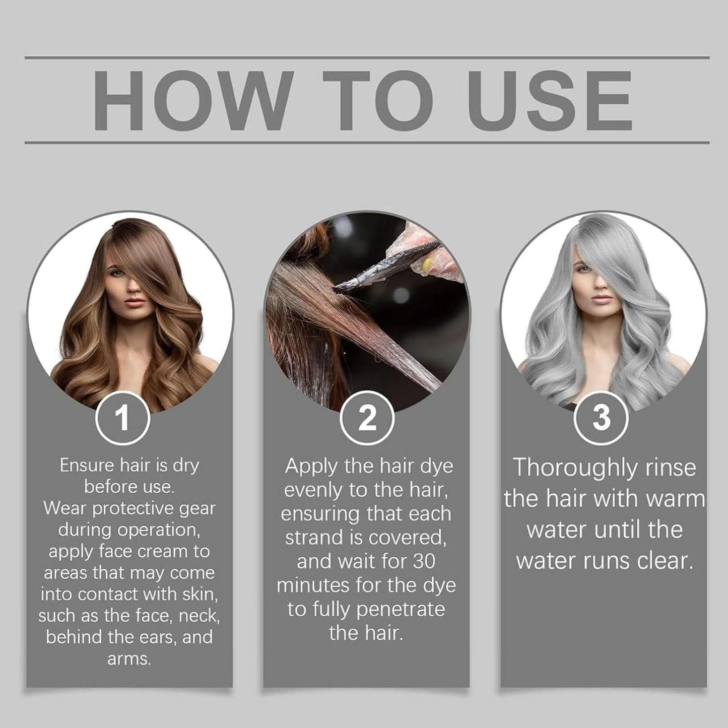 PERMANENT HAIR COLOR Silver Dye 100ML