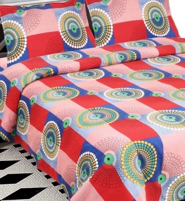 1 Double Bedsheet with 2 Pillow Covers