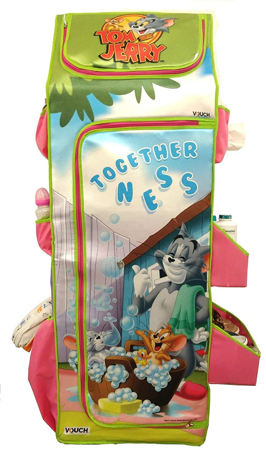 Cloth Organizer - 5 Shelf Folding Wardrobe Organizer With Wheels