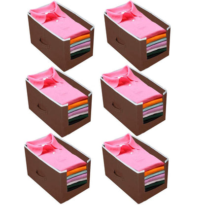 Closet Organizer-Foldable Shirts and Clothing Organizer Stackers(Pack of 6)