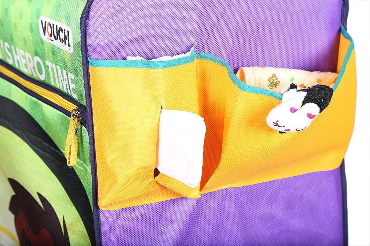 Cloth Organizer - 5 Shelf Folding Wardrobe Organizer With Wheels