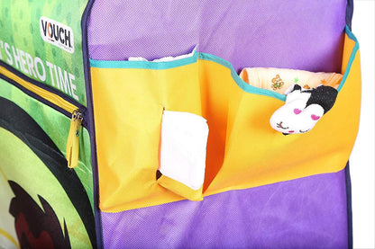 Cloth Organizer - 5 Shelf Folding Wardrobe Organizer With Wheels