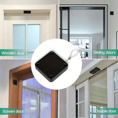 Easy-Install Automatic Door Closer - Adjustable, No-Drill Surface Mount with Sensor for Effortless Closing