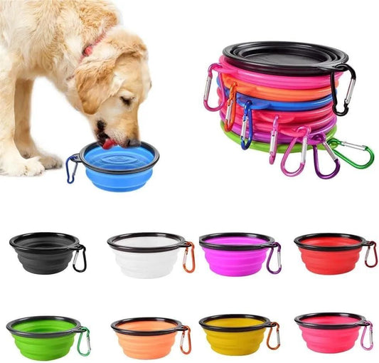 Foldable Silicone Pet Feed Bowl