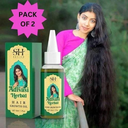 SH Adivasi Hernal Hair Growth Oil 60ml - Nourish Your Roots Naturally (Pack of 2)