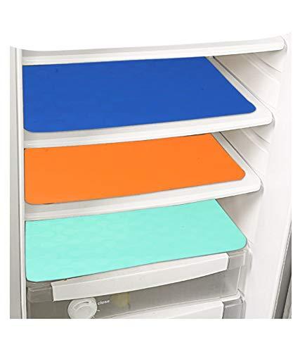 Fridge Mat- PVC Solid Fridge Mats(Pack of 3)