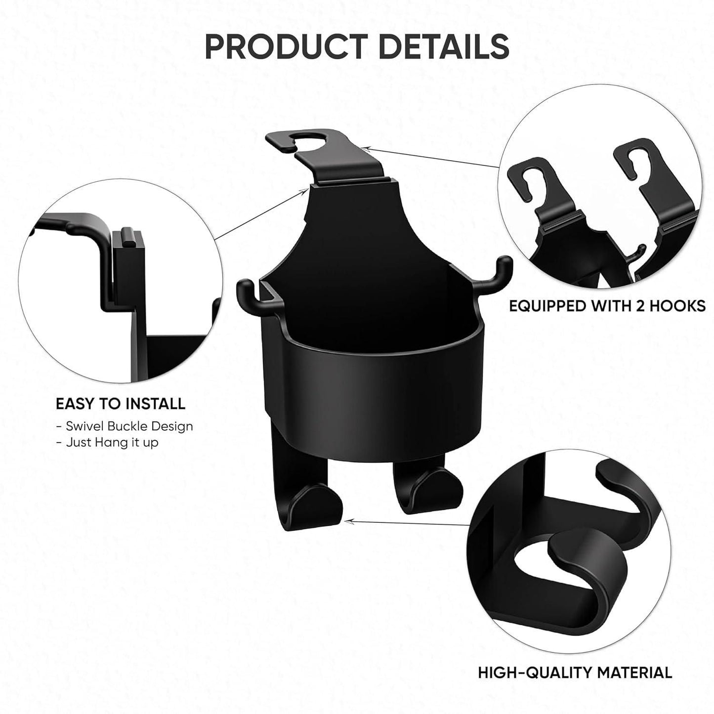 Car Holder Hook Pack of 2