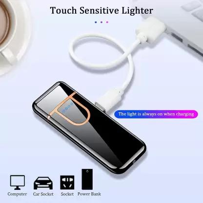 Metal flame Lighter USB Charging Cigrate Lighter Pocket Lighter