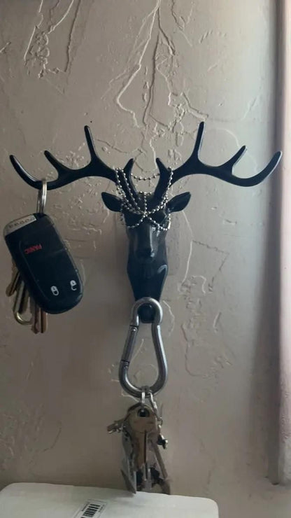 Hanging Hook- Self Adhesive Deer Head Hanging Hook (Pack of 3)