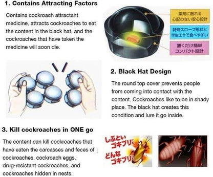 Small Traps Kill Cockroach (Pack of 18 Pcs)