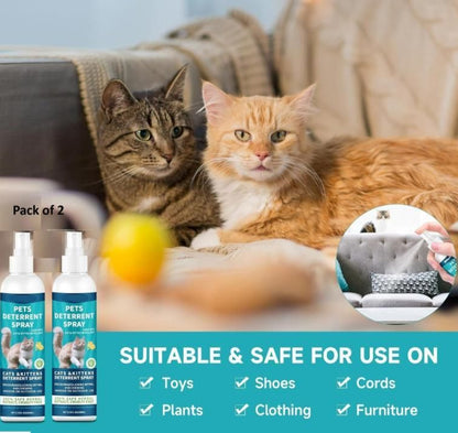 Pet Deterrent Spray 100ml Each (Pack of 2)