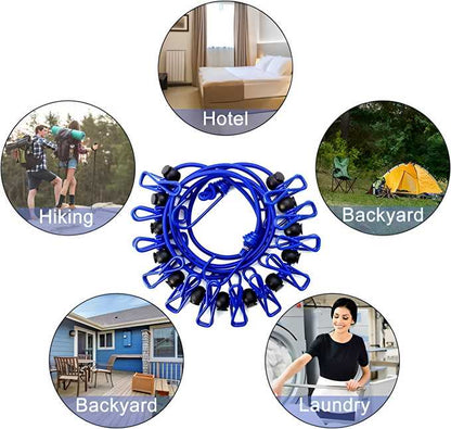 ravel Clothesline, Portable, Retractable and Adjustable Camping (Pack of 2)