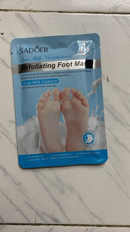Exfoliating Foot Mask Goat Milk Pack of 2