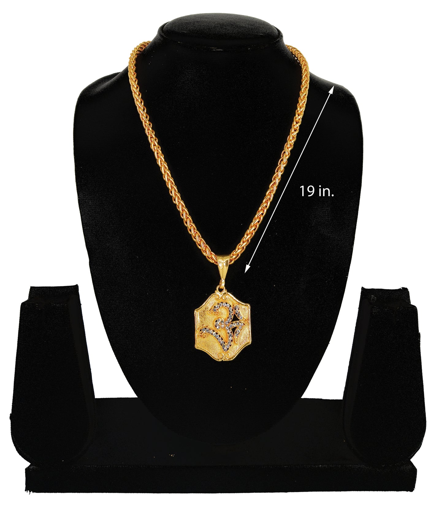 Luxurious Men's Gold Plated Pendant With Chain Vol 4