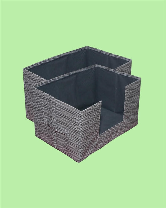 Flexi Fold Large Cloth Basket ( Pack Of 2)
